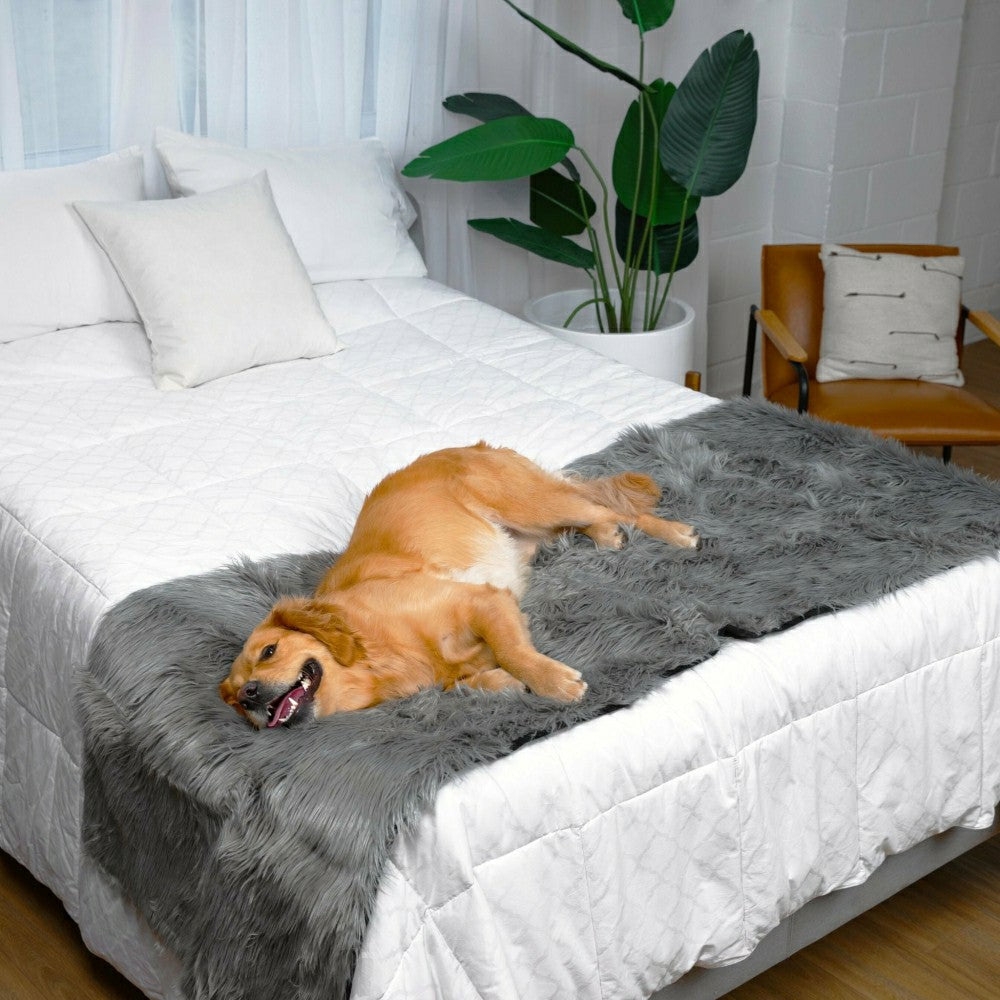 Plow & Hearth PupProtector™ Waterproof Bed Runner - Charcoal Grey