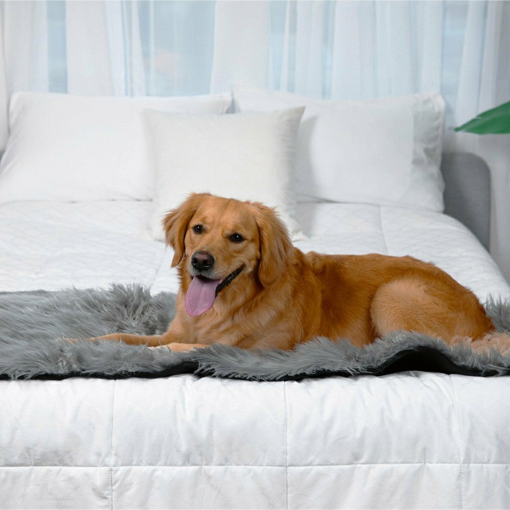 Plow & Hearth PupProtector™ Waterproof Bed Runner - Charcoal Grey