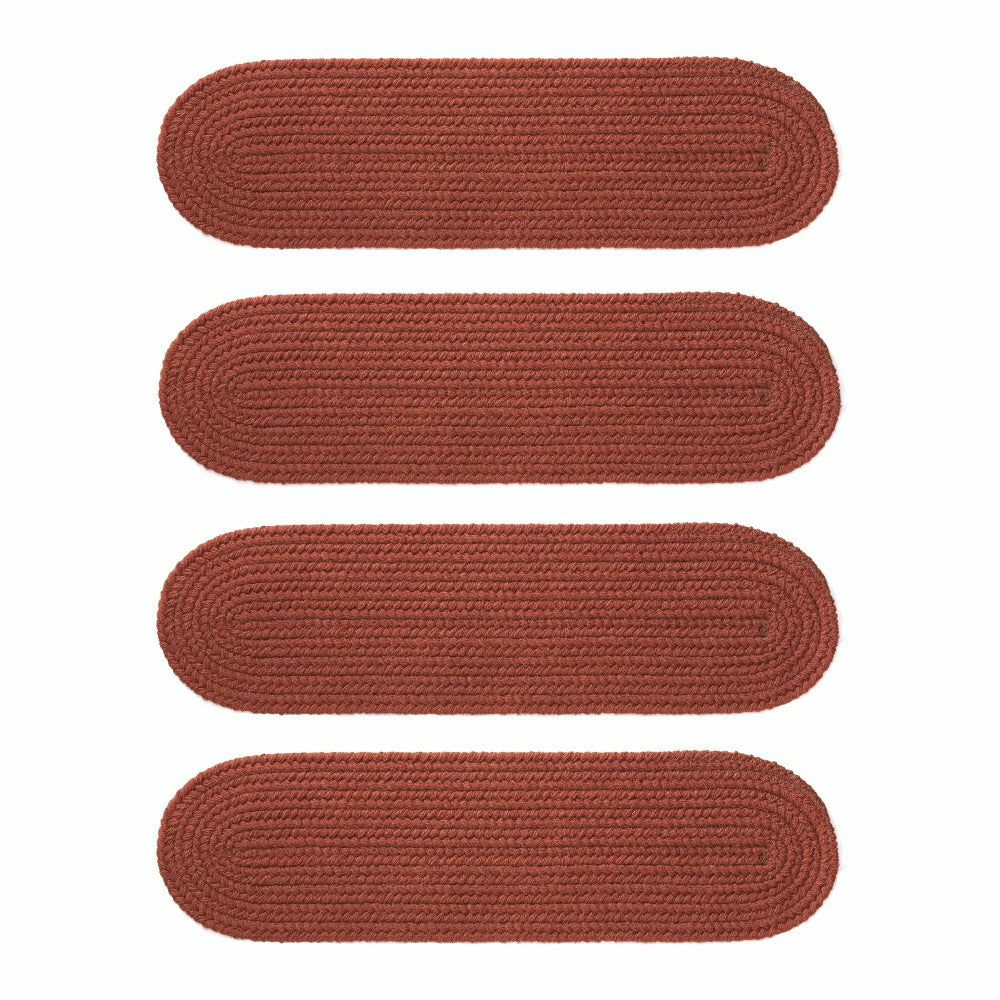 Plow & Hearth Indoor/Outdoor Braided Polypro Roanoke Stair Treads, Set of 4