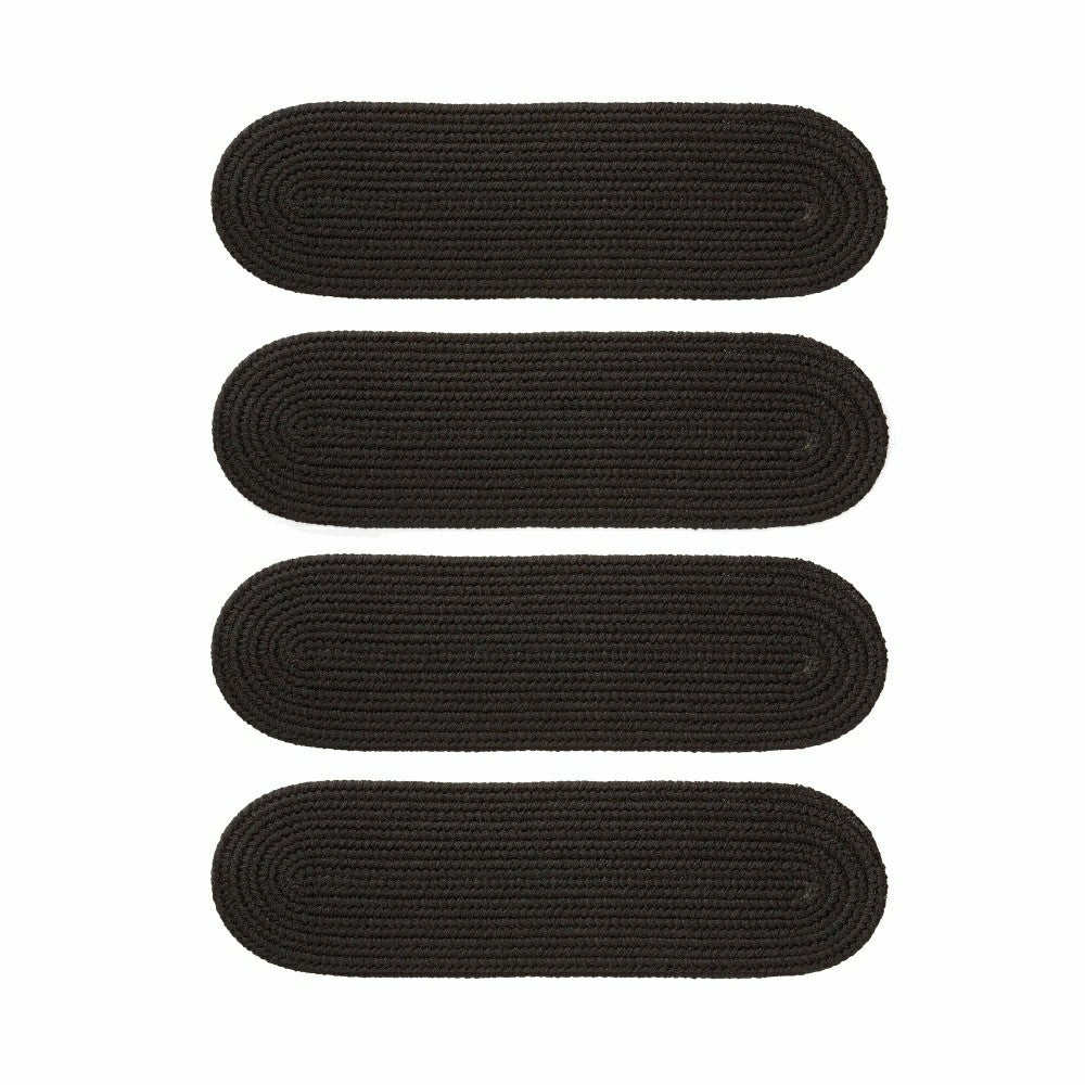 Plow & Hearth Indoor/Outdoor Braided Polypro Roanoke Stair Treads, Set of 4