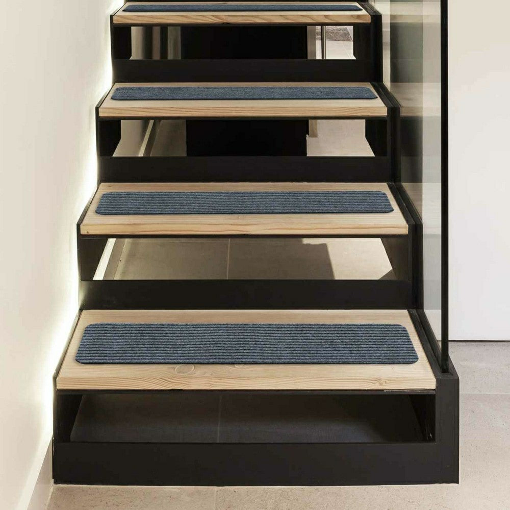 Plow & Hearth Basic Stair Tread Rugs, Light Gray