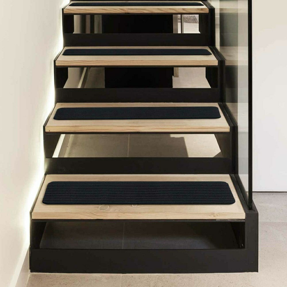 Plow & Hearth Basic Stair Tread Rugs, Black