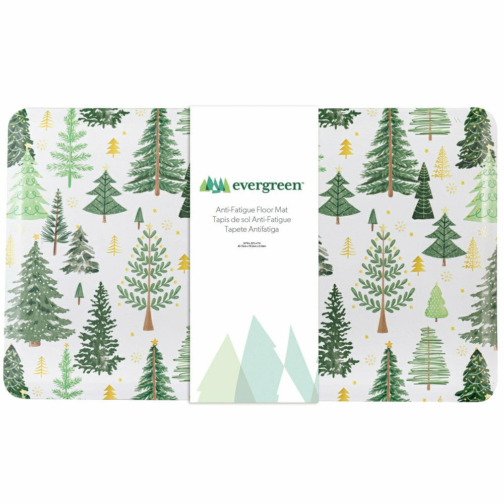 Plow & Hearth Shades of Green Kitchen Mat Anti-Fatigue Mats, 30" x 18"