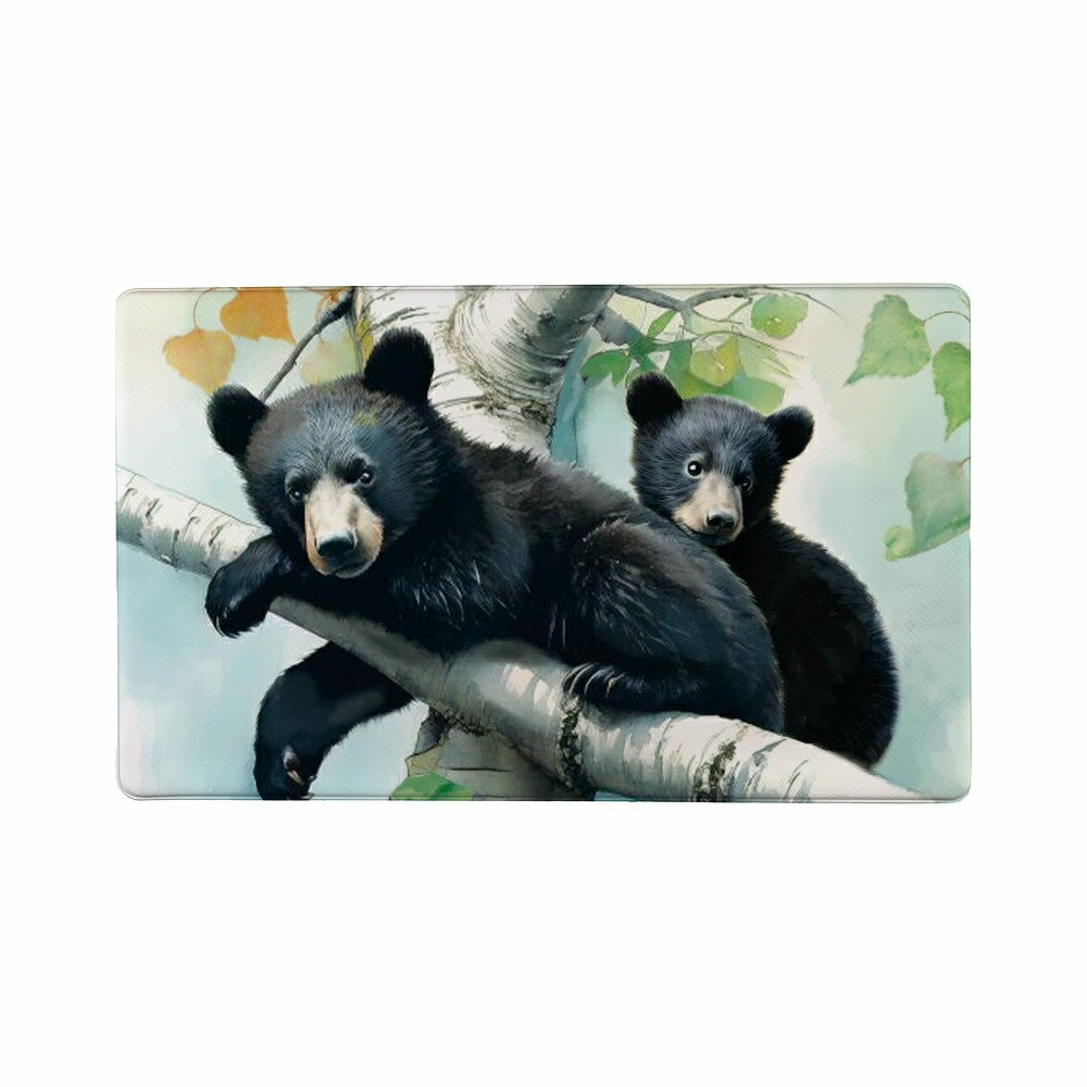 Plow & Hearth EG Studio Northwoods Black Bear and Cubs in Tree Anti-Fatigue Mat (30"x18“)