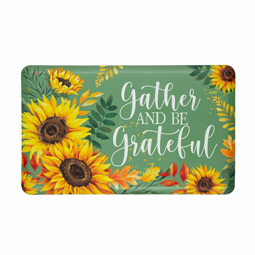 Plow & Hearth Grateful Gatherings Anti-Fatigue Mat, 30" x 18"