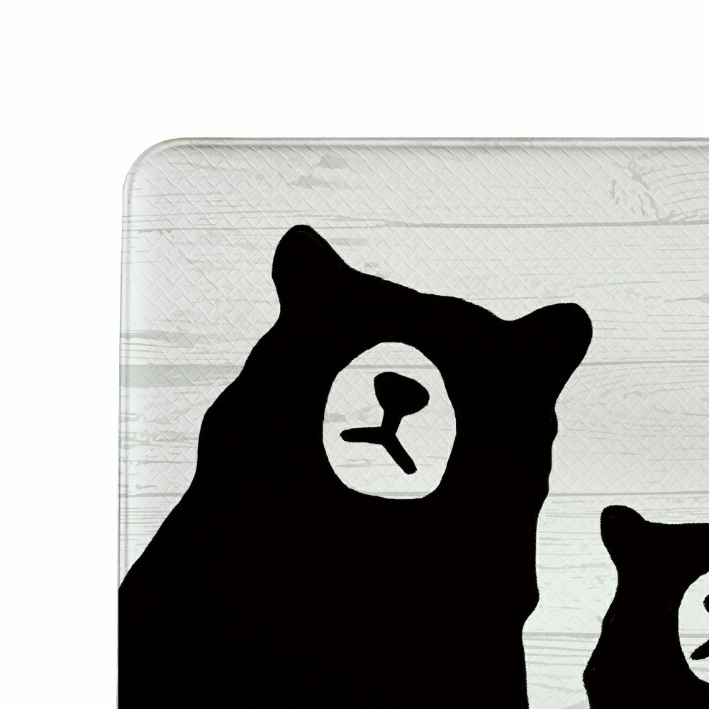 Plow & Hearth EG Studio Northwoods Black Bear and Cubs Anti-Fatigue Mat (30"x18“)
