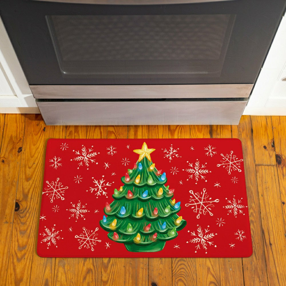 Plow & Hearth Christmas Tree Anti-Fatigue Mat, 30"x18"