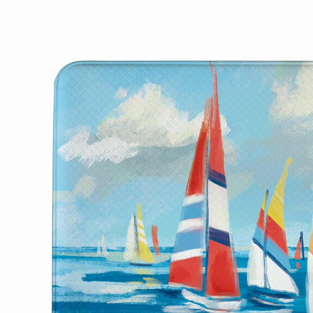 Plow & Hearth EG Studio Palm Beach Coastal Anti-Fatigue Mat (30"x18“)