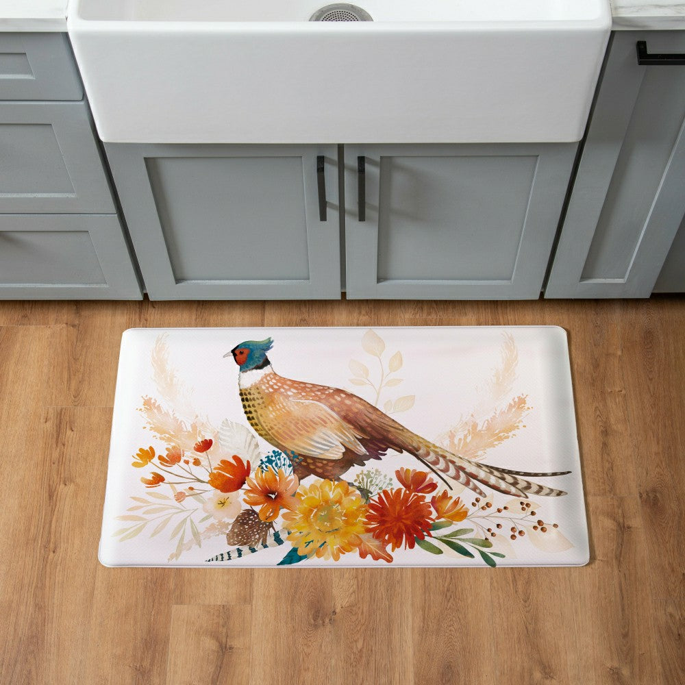 Plow & Hearth EG Studio Northwoods Pheasant Anti-Fatigue Mat (30"x18“)