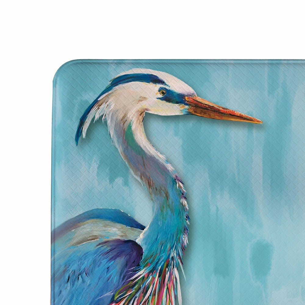 Plow & Hearth Seaside Retreat Anti-Fatigue Mat, Heron, 30"x18"