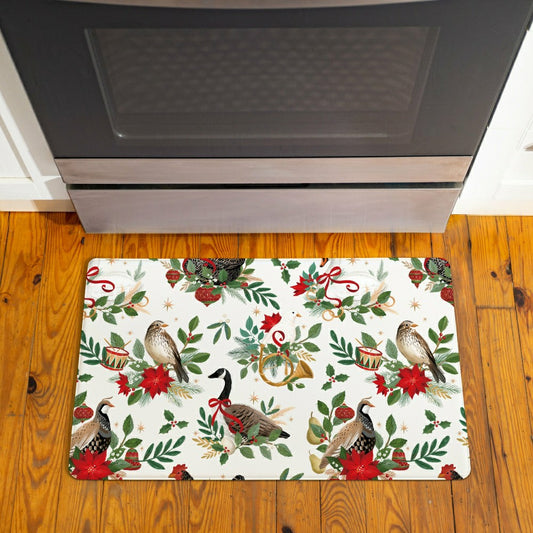 Plow & Hearth Anti-Fatigue Mat, Partridge,Bird,Goose, 30"x18"