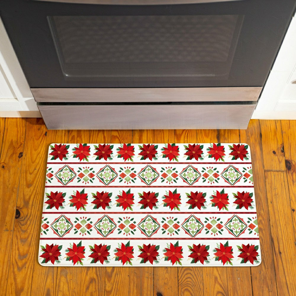 Plow & Hearth Anti-Fatigue Mat, Flower with Leaf, 30"x18"