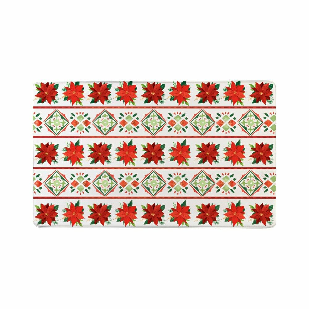 Plow & Hearth Anti-Fatigue Mat, Flower with Leaf, 30"x18"