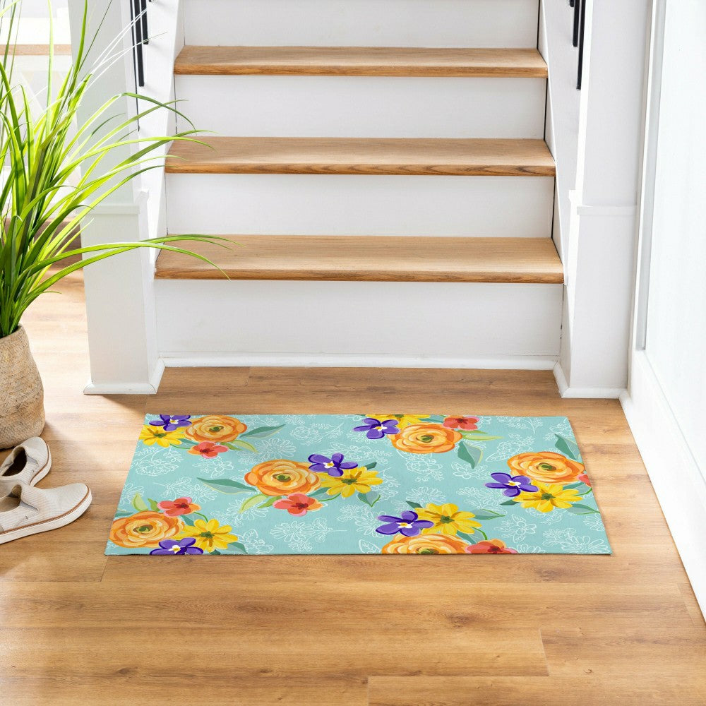 Plow & Hearth Mack Childs Dragonfly Washable Mat 24"x36"