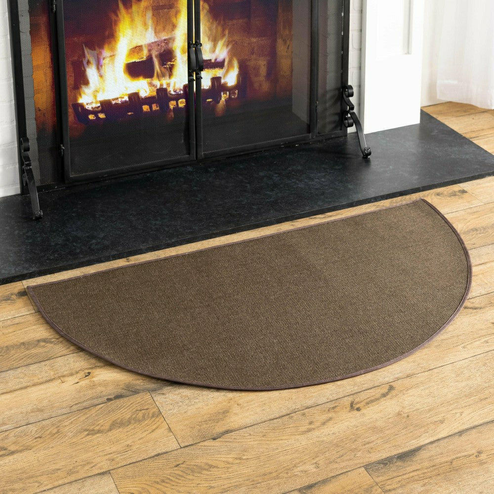 Plow & Hearth Fiberglass Half Round Hearth Rug