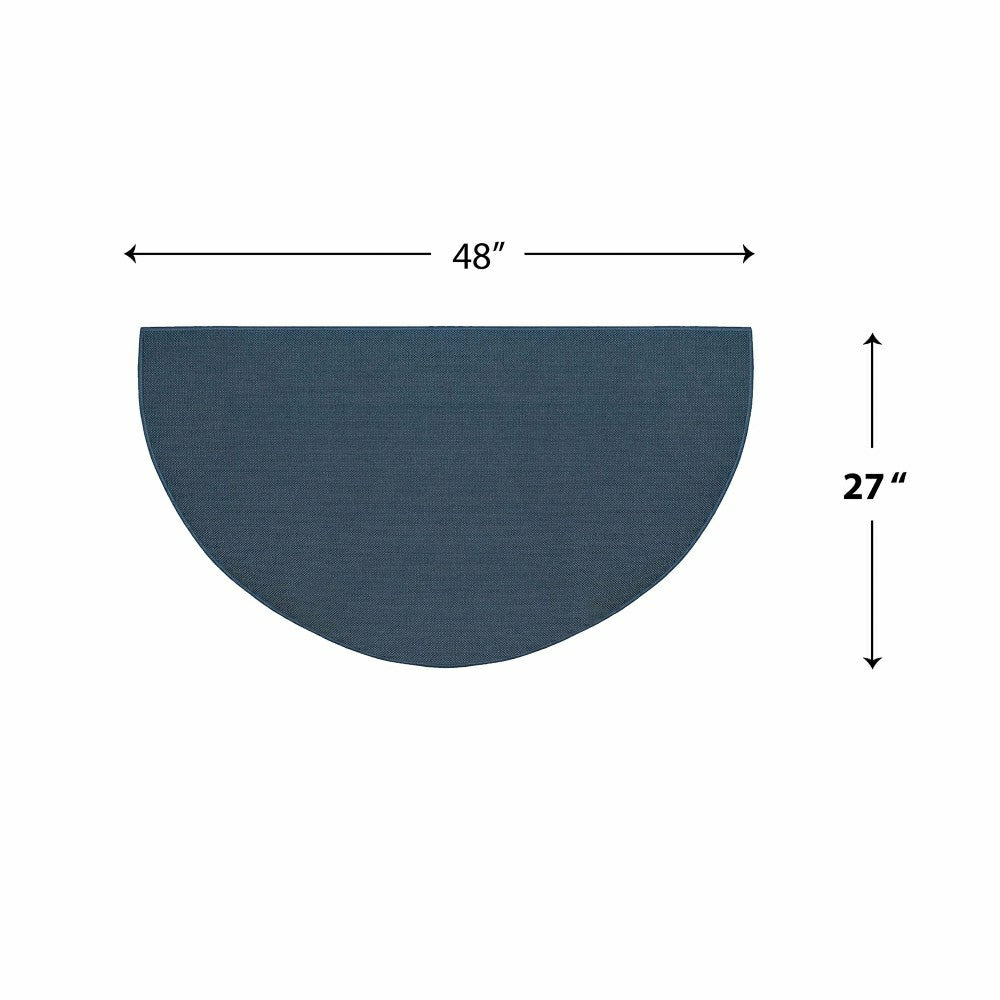 Plow & Hearth Fiberglass Half Round Hearth Rug