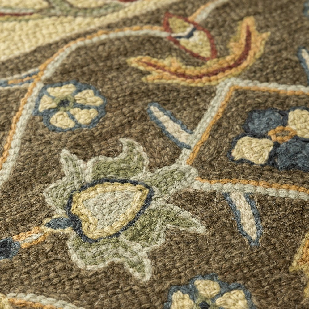 Plow & Hearth Fire Resistant Wool Hearth Rug