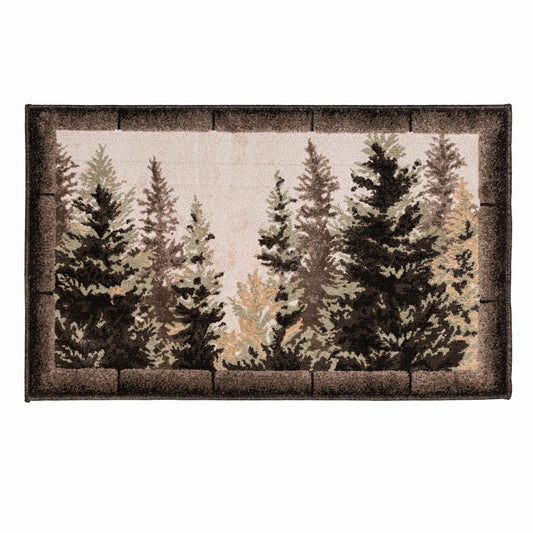 Plow & Hearth Vista Forest Trees Rug, 30" x 50"