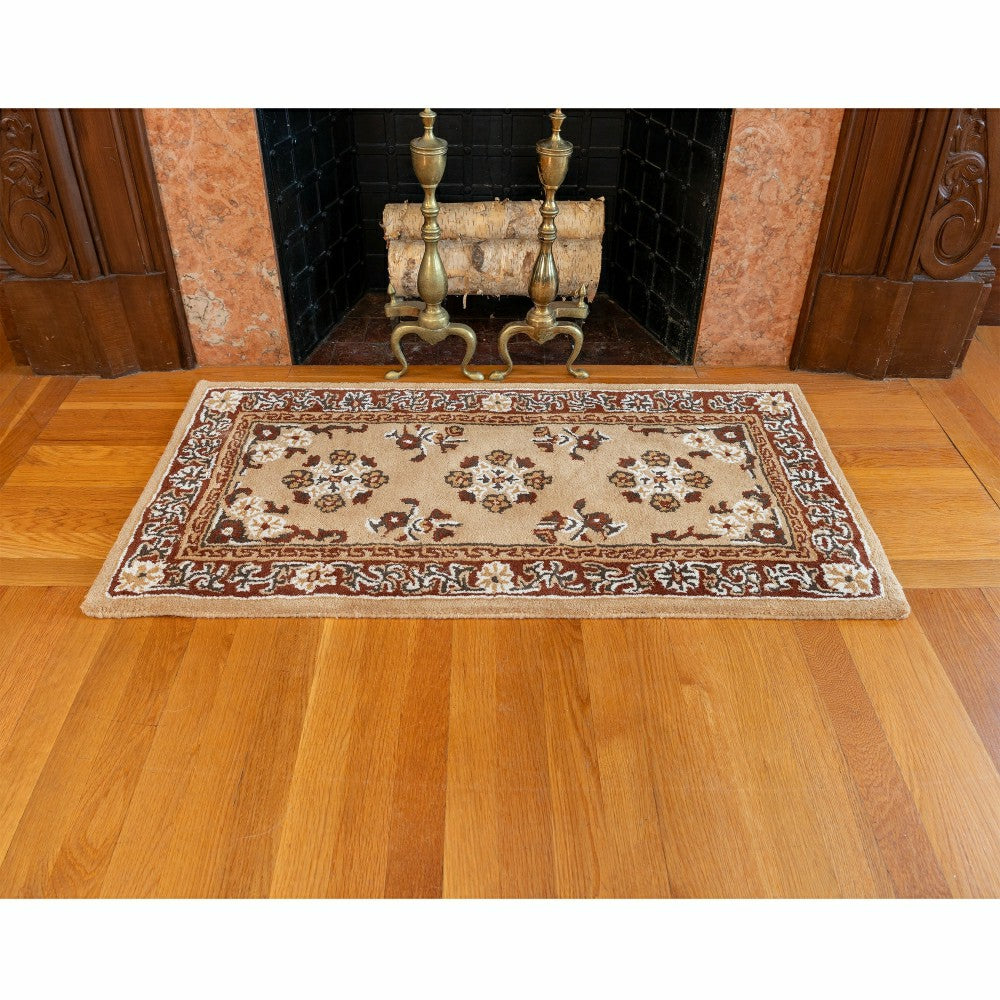 Plow & Hearth Oriental Wool Rug, 44"x22"