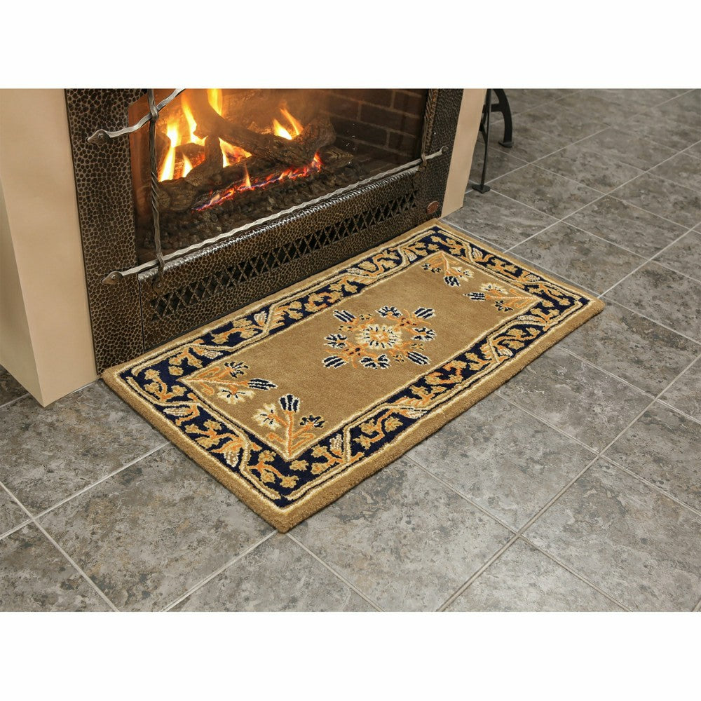 Plow & Hearth Jardin Wool Rug, 44"x22"