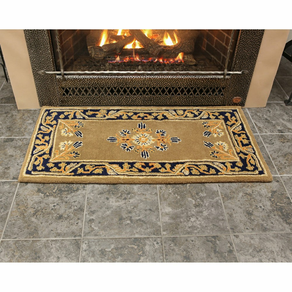 Plow & Hearth Jardin Wool Rug, 44"x22"