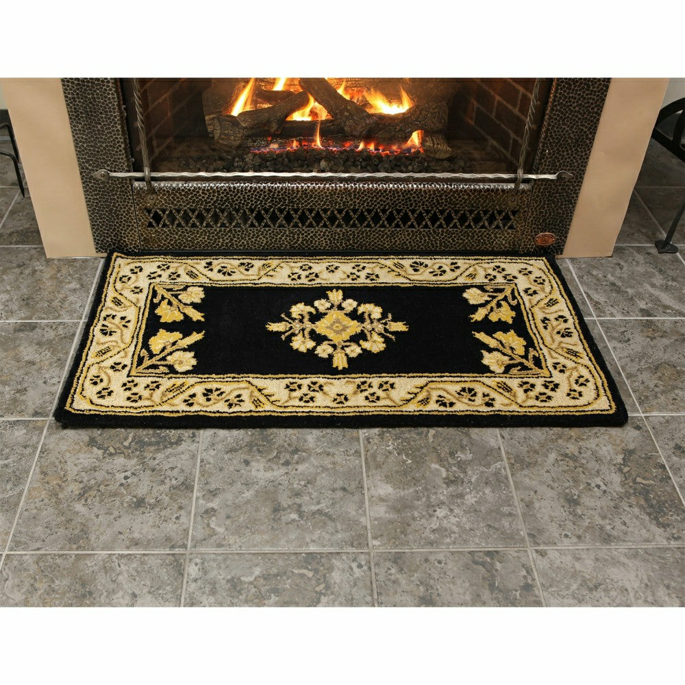 Plow & Hearth Jardin Wool Rug, 44"x22"