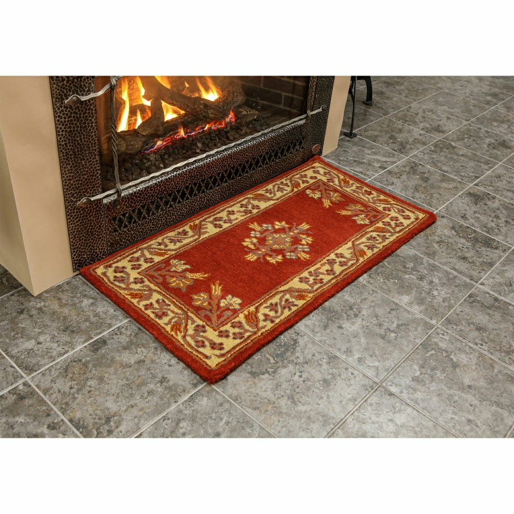 Plow & Hearth Jardin Wool Rug, 44"x22"