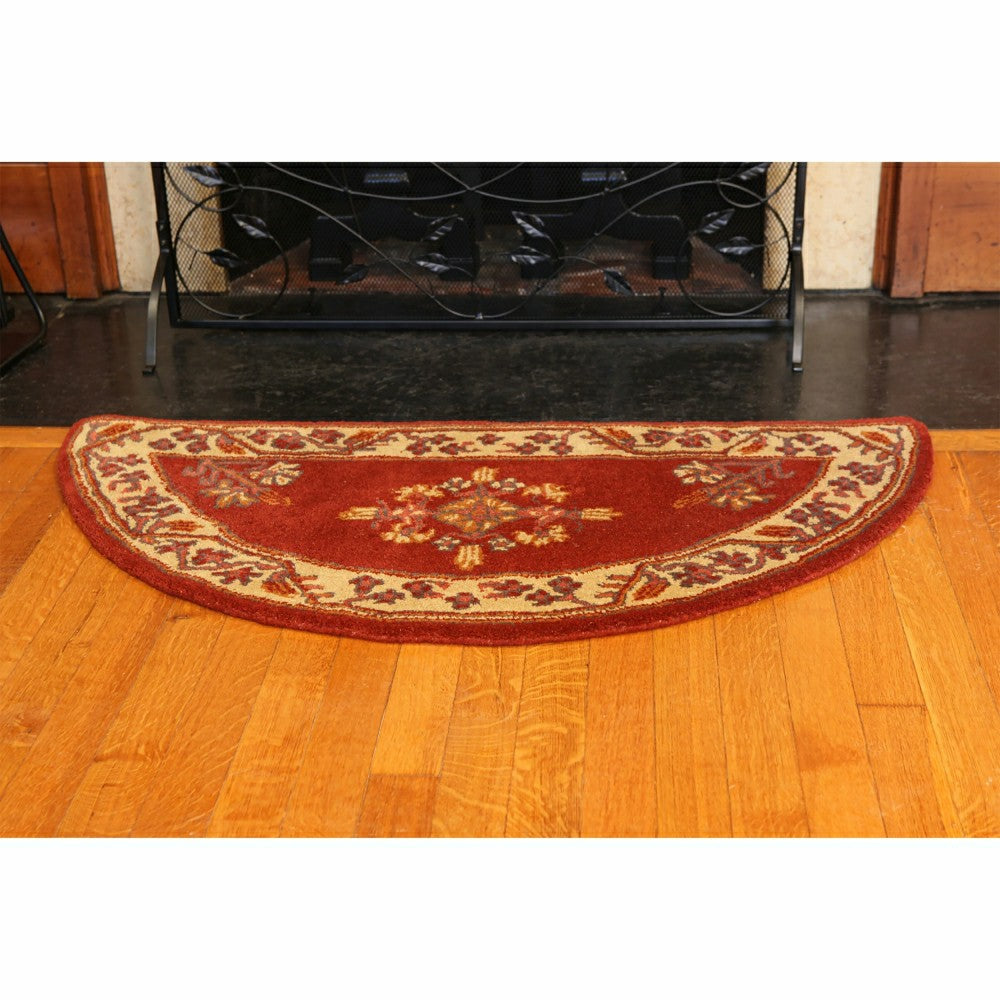 Plow & Hearth Jardin Half Round Wool Rug