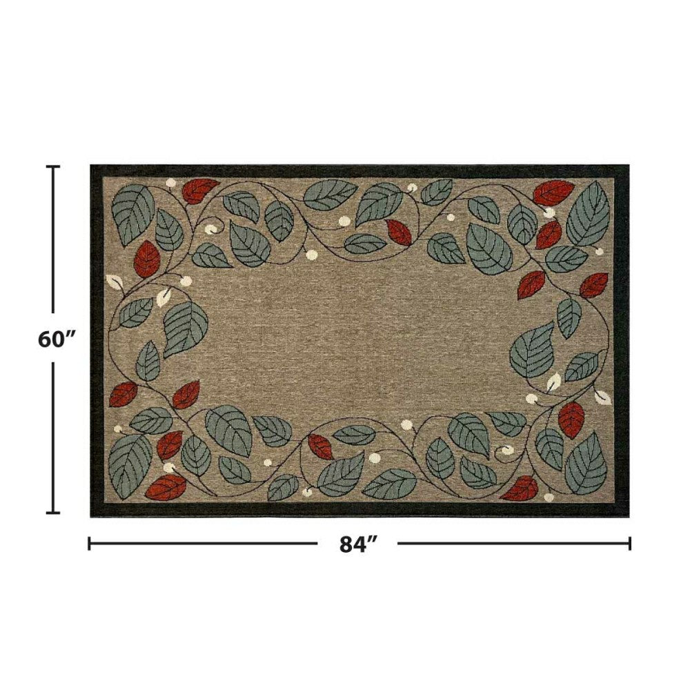 Plow & Hearth Berry Vine Polypropylene Rug