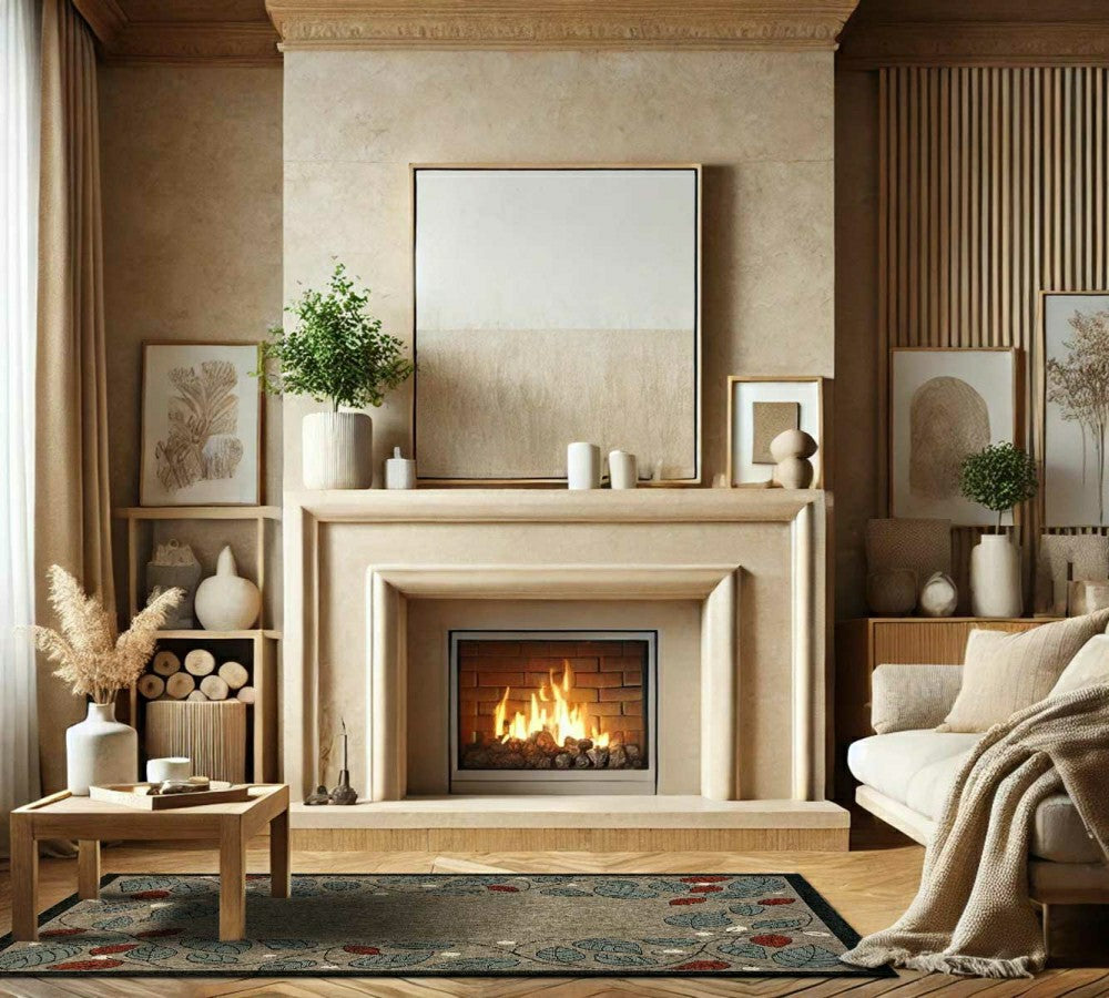 Plow & Hearth Berry Vine Polypropylene Rug