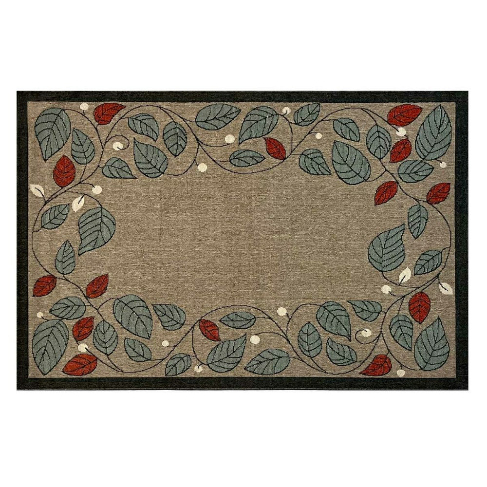 Plow & Hearth Berry Vine Polypropylene Rug