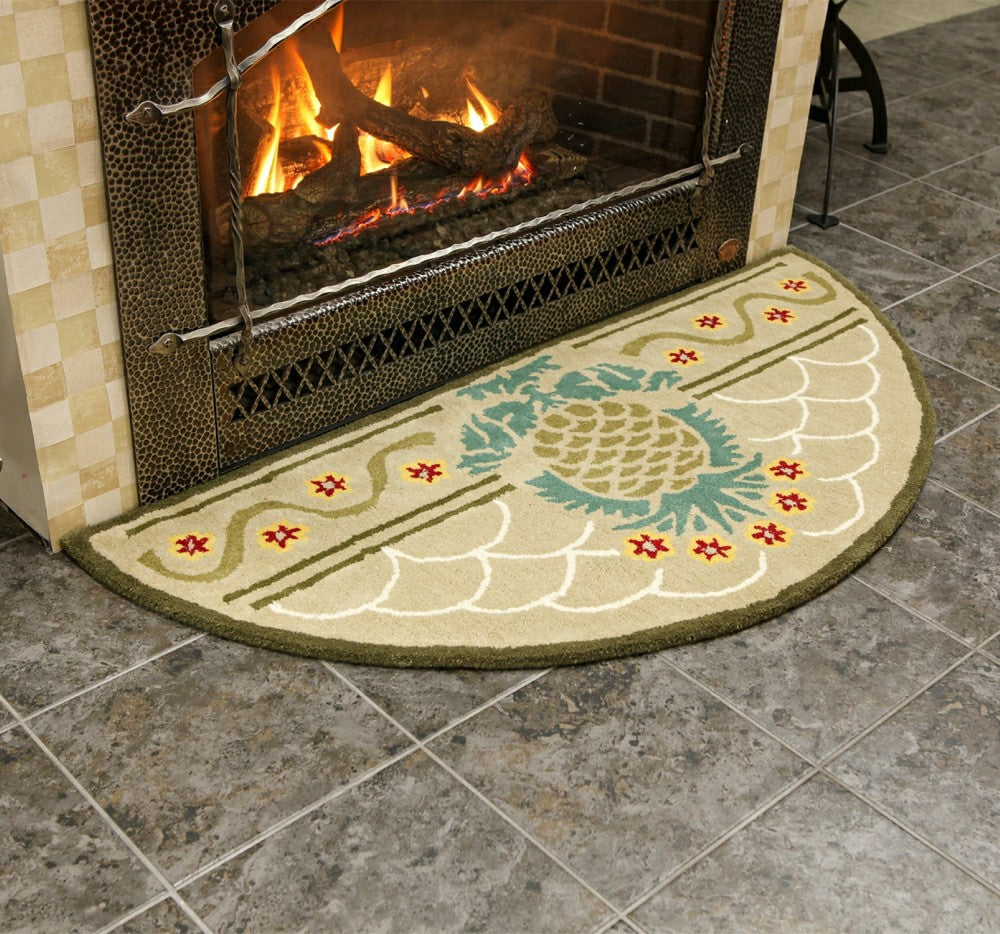 Plow & Hearth Hospitality Half Round Rug