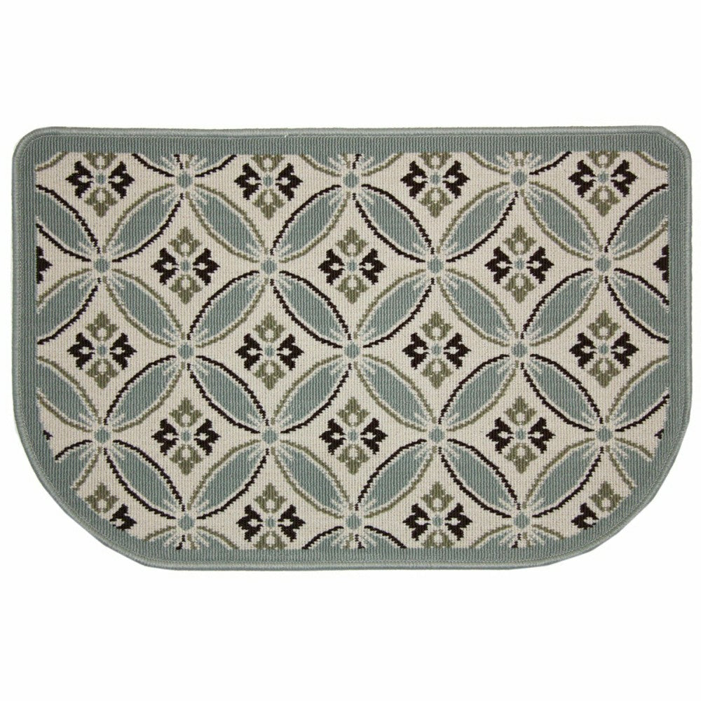 Plow & Hearth Concentric Polypropylene Rug, 23"x36"