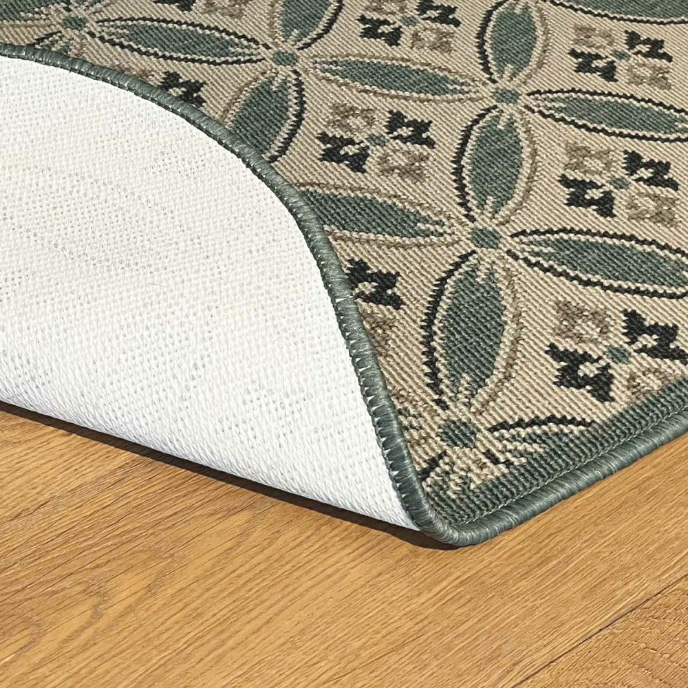 Plow & Hearth Concentric Polypropylene Rug, 23"x36"