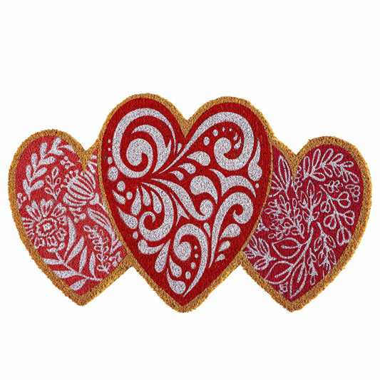 Plow & Hearth Valentine Colorful Shaped Coir Mat