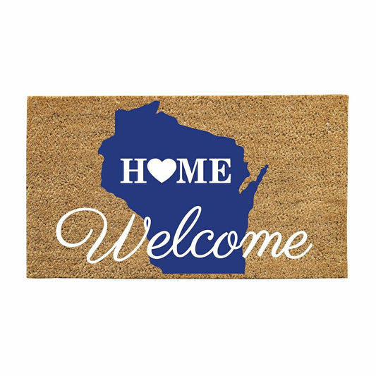 Plow & Hearth Coir mat, Wisconsin