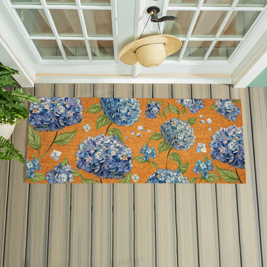 Plow & Hearth Hydrangea Haven Coir Mat, 60"x24"