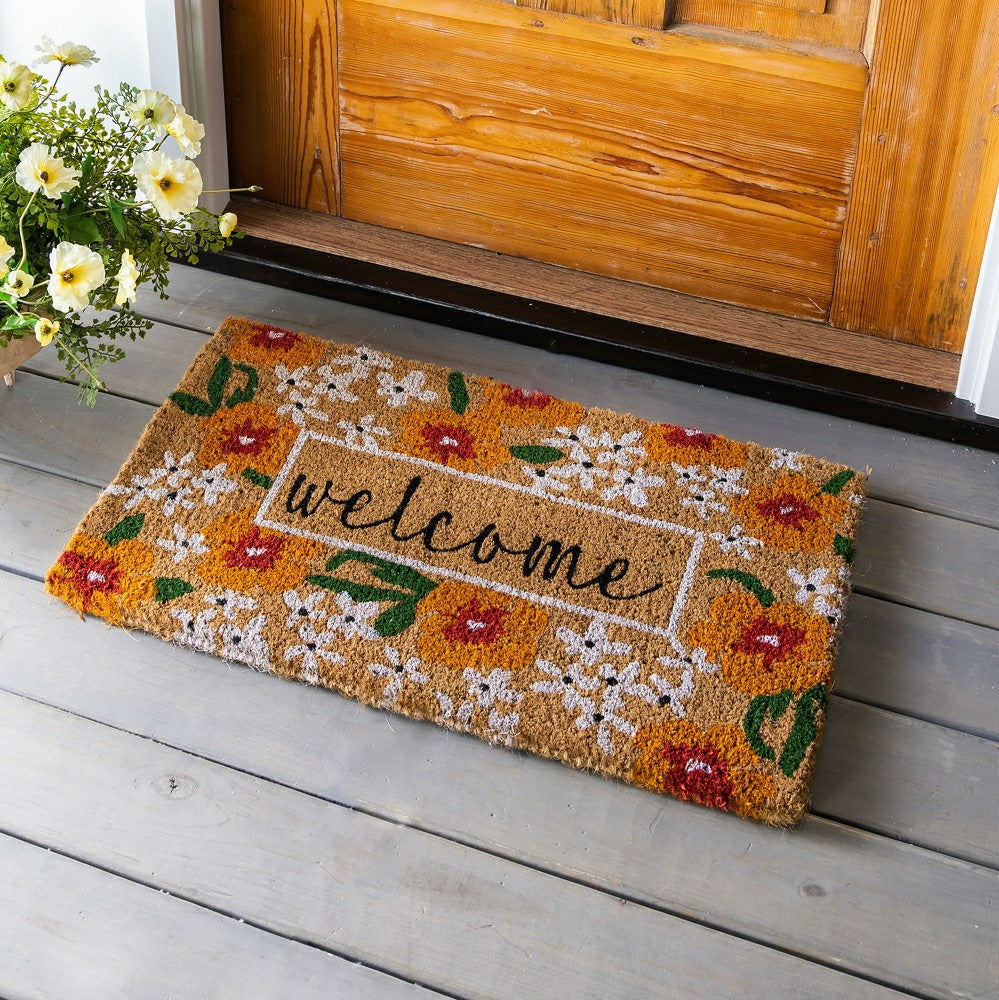 Plow & Hearth Spring Welcome Coir Doormat