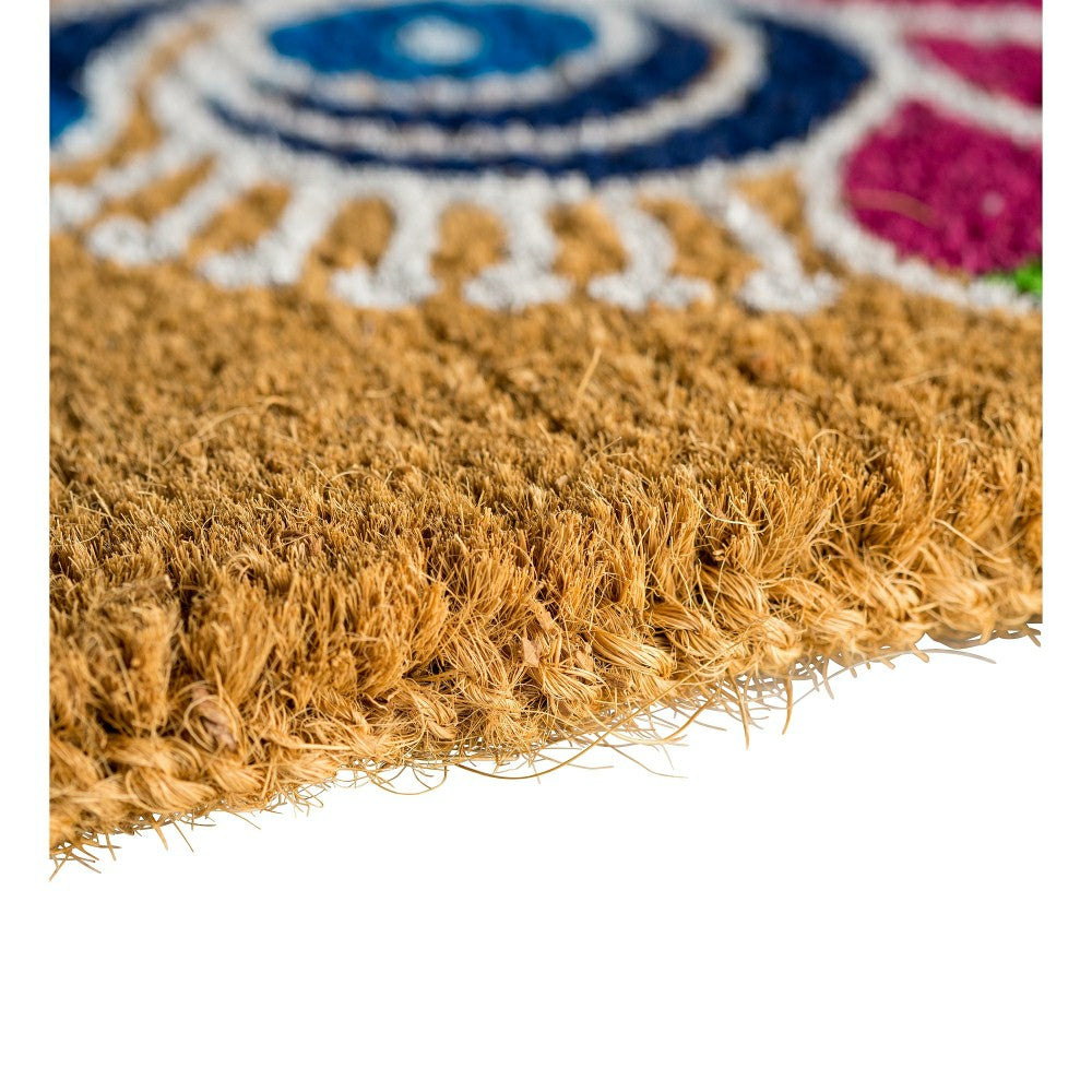 Plow & Hearth Rangoli Coir Door Mat