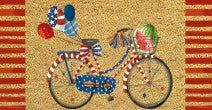 Plow & Hearth American Classic, Flocked Coir Sassafras Switch Mat 22"x10"