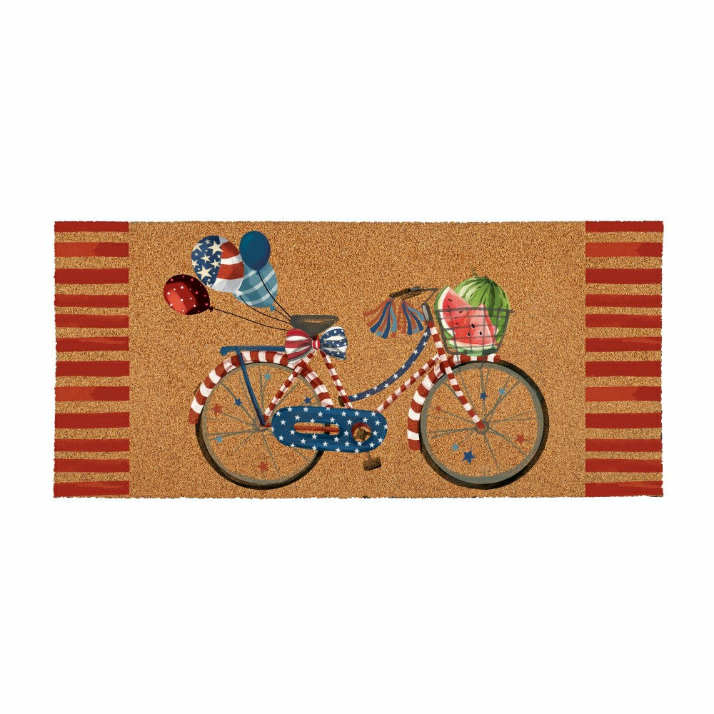 Plow & Hearth American Classic, Flocked Coir Sassafras Switch Mat 22"x10"