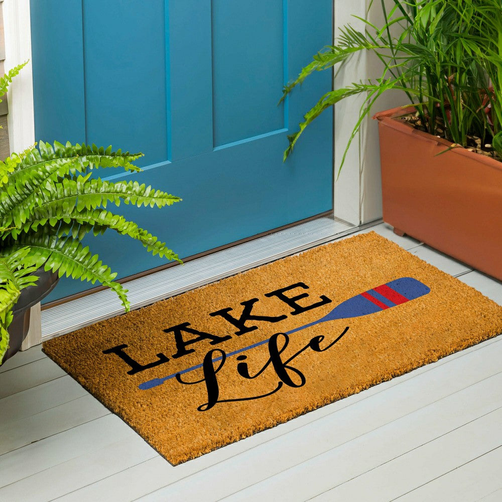 Plow & Hearth Lake Coir Mat Life Paddle 36x24"