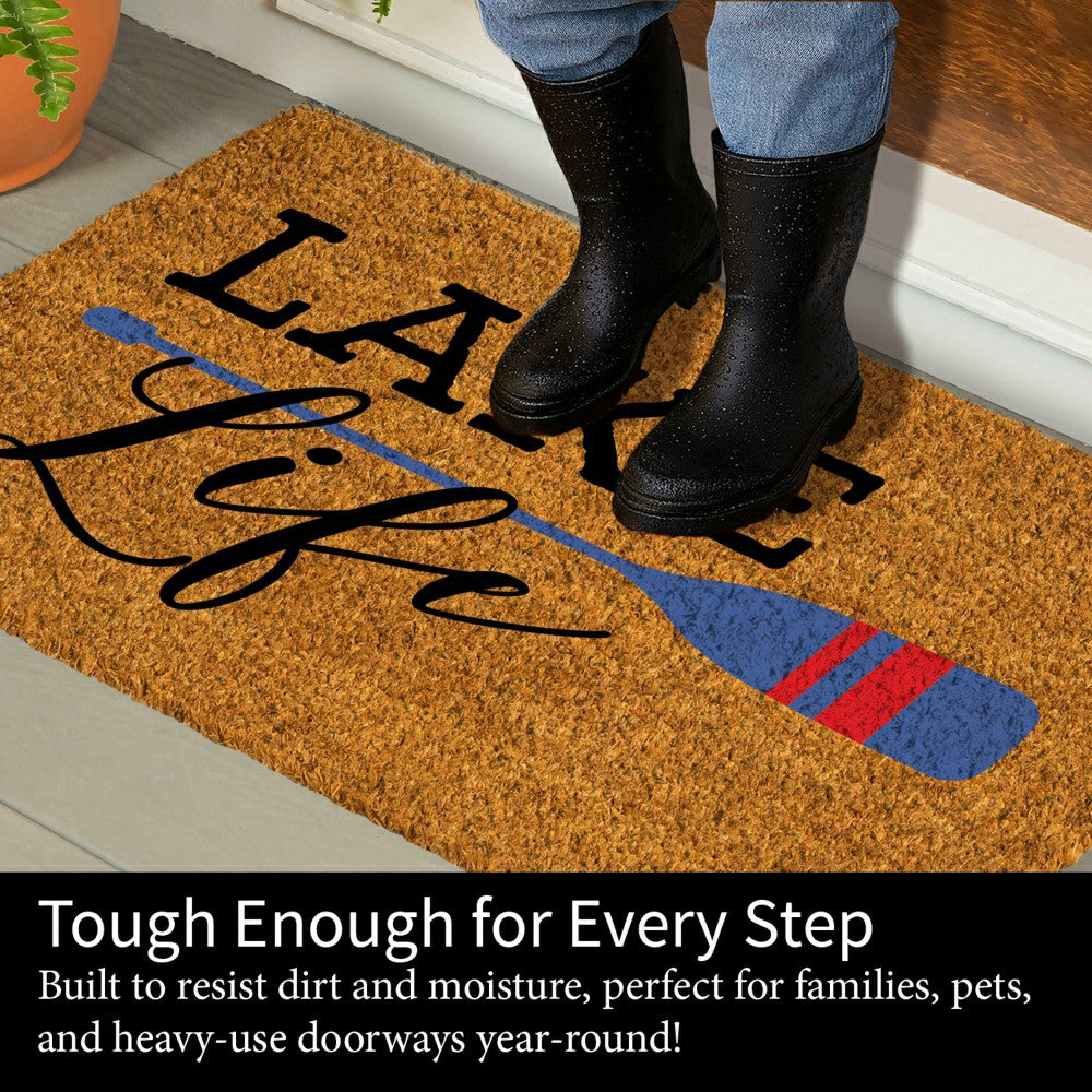Plow & Hearth Lake Coir Mat Life Paddle 36x24"