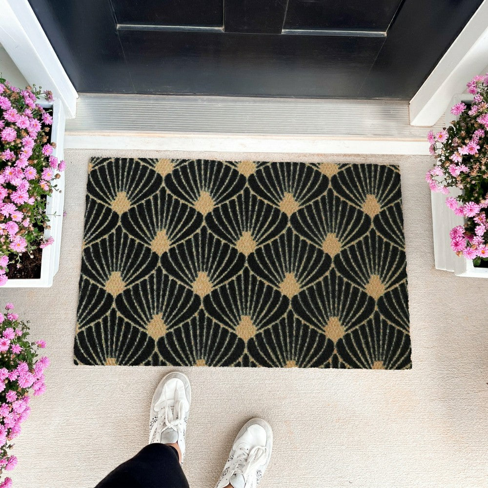 Plow & Hearth Neighburly In Bloom Doormat, Double Door