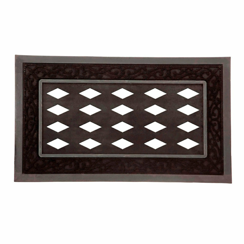 Plow & Hearth Tray, Sassafras Mat Black Scroll Black Scroll