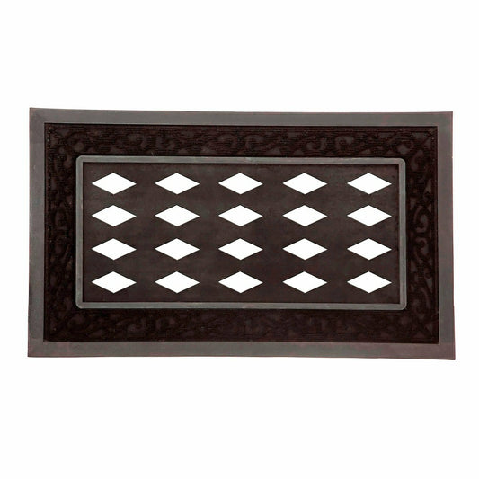 Plow & Hearth Tray, Sassafras Mat Black Scroll Black Scroll