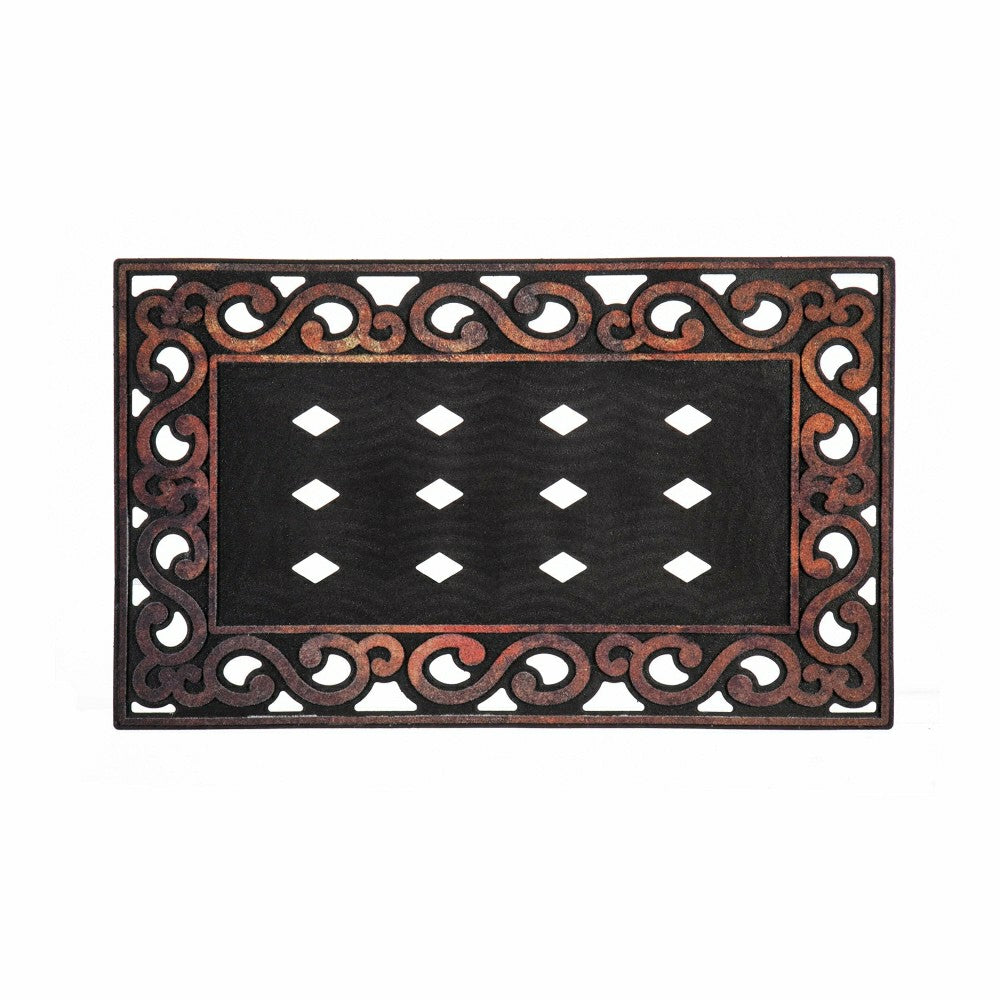 Plow & Hearth Variegated Scroll Sassafras Mat Tray