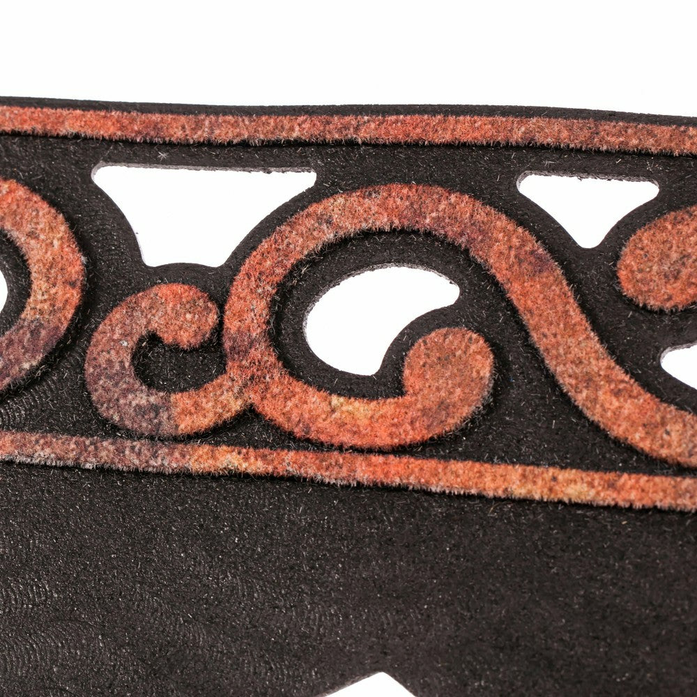 Plow & Hearth Variegated Scroll Sassafras Mat Tray