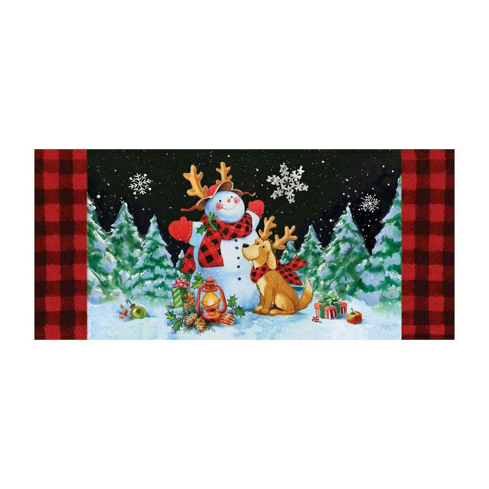 Plow & Hearth Sassafras Insert Mat Fall Holiday Gift Set with 4 Inserts and 1 Frame