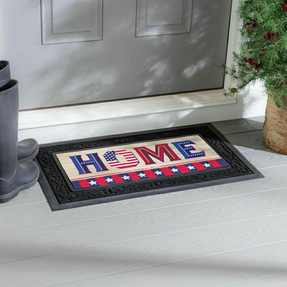 Plow & Hearth Patriotic Home Sassafras Mat